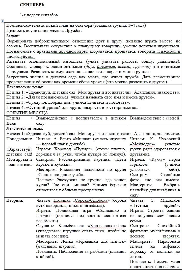 Модель календарного планирования: Ценность + Лексическая тема+Добрая игра. Ежедневный план воспитателя групп от 3-4 лет — изображение 7